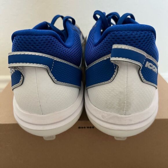 Adidas Icon 7 Baseball Metal Blue Cleats Shoes main image 6